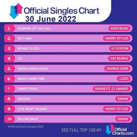 The Official UK Top 100 Singles Chart [30.06] 2022 (2022) скачать торрент