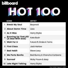 Billboard The Hot 100 (13.08) 2022 (2022) скачать торрент