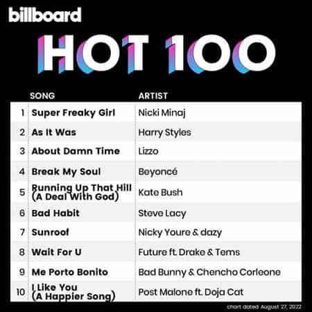 Billboard Hot 100 Singles Chart [27.08] 2022 (2022) скачать через торрент