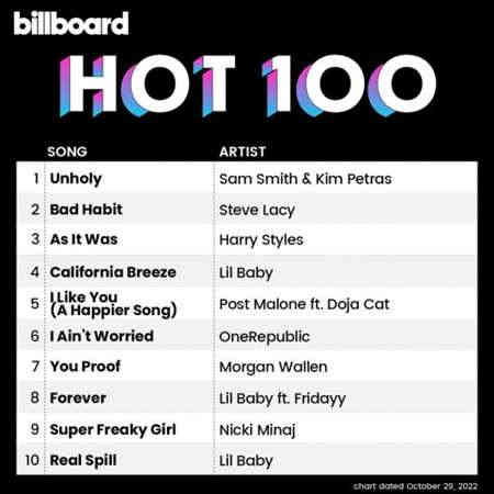 Billboard Hot 100 Singles Chart [29.10] 2022 (2022) скачать через торрент